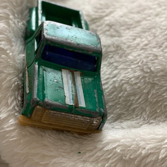 Vintage Yatming Chevy Stepside Pick Up Truck Die Cast Metal Car Toy Green - Picture 3 of 7